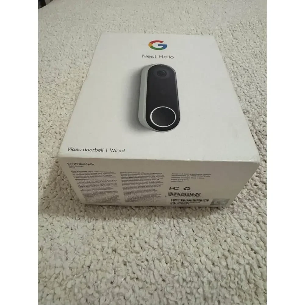 Google Nest Hello Wired Doorbell Ring Timbre Video